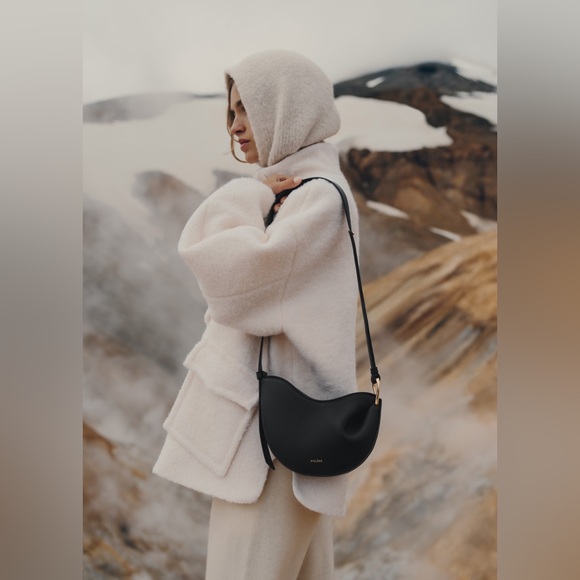 Poléne Tonca Black Leather Bag - Picture 7 of 7